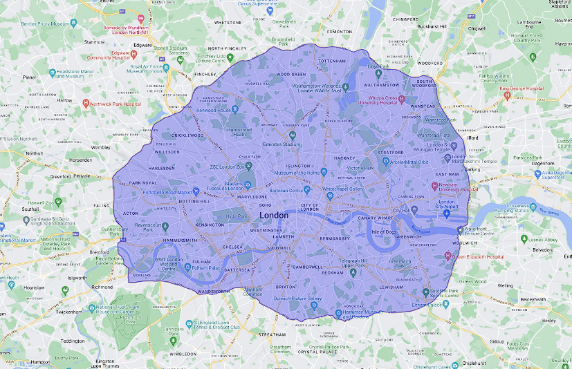 NHPUK Climate Change Policy ULEZ Map