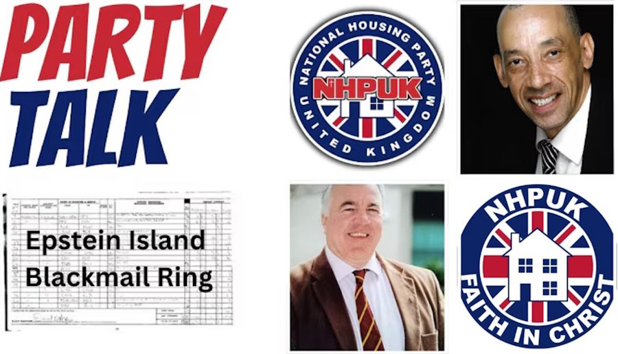 NHPUK “Party Talk” “Epstein Island Blackmail Ring”